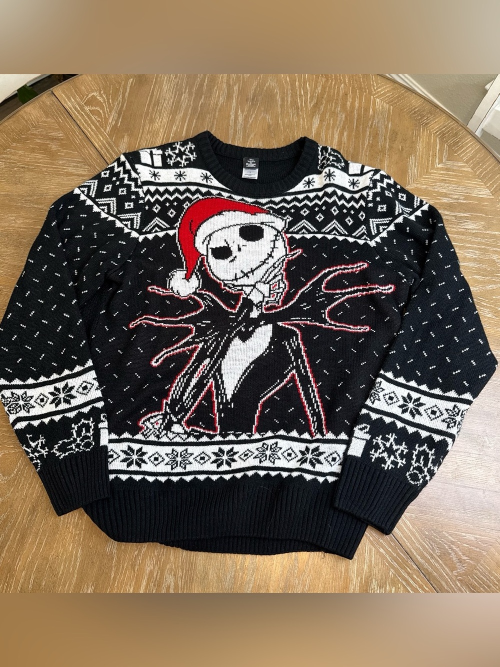 Disney Nightmare Before Christmas Jack Skellington Crewneck Sweater
